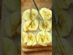 Bread Inside Banana Stuffed Toast Recipe #shorts