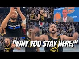 Steph Curry courtside: “That’s why you stay here” aka Night-Night, Captain Klay highlights/tribute