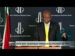 SARB Governor Kganyago Announces Decision of MPC