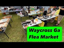 ANTIQUING AT WAYCROSS GA FLEA MARKET AND YARD SALES / SHOP WITH ME FOR ANTIQUES VINTAGE VLOG VIDEO