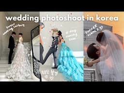 wedding photoshoot in korea 🇰🇷 behind-the-scenes, korean wedding culture, official photos