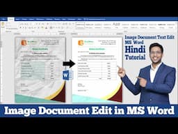 JPG Document Edit in MS Word | Edit Old Document in MS Word | JPG Document Text Edit in MS Word