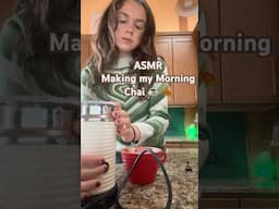 Favorite part of my morning! #asmr #fall #chai #asmrsounds