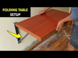 Step By Step Wall Mount Folding Table Setup- Space Saving Idea(2024)