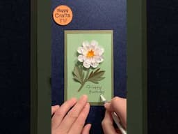 Flower Birthday Card DIY #birthdaycard  #easydiy #flowercard #satisfying