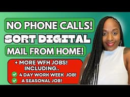 ✅📵 A NO PHONE JOB - SORT DIGITAL MAIL AT HOME! + A 4 DAY WORK WEEK JOB! WORK FROM HOME JOBS 2024