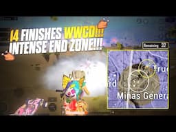 INTENSE END ZONE GAMEPLAY and Fights | 14 Finishes WWCD | IGL + Assaulter | iPhone 13 Pro - BGMI 🔥