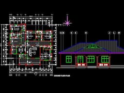 4 bedroom house design Autocad to Etabs - Part 1.Creating structural grid