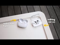 Nothing Ear (a) vs. Xiaomi Redmi Buds 5 Pro: Best Wireless Earbuds Under $100?