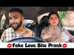 Fake Love Bite Prank On Wife | Anas Rajput