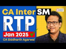 Strategic Management RTP January 2025 Full Discussion | CA Inter SM | CA Siddharth Agarwal