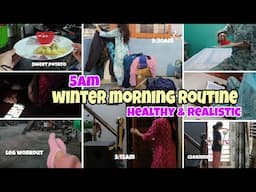 5AM WINTER MORNING ROUTINE(INDIAN)❄️|Healthy and Realistic Habits😍#morningroutine #winterroutine