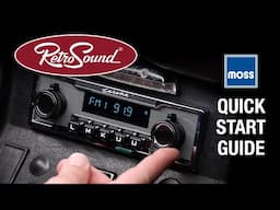 Quick Start Guide to Retrosound Radios at Moss Motors