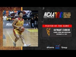 Player of the Game - Raymart Escobido vs San Beda | NCAA Season 100