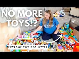 🚨WATCH THIS🚨 BEFORE YOU DECLUTTER YOUR KIDS TOYS! EXTREME TOY DECLUTTER 2024 MUM OF 3 +🤰SIMPLE TIPS