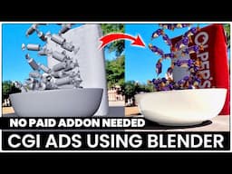 Create CGI Ads using VFX in Blender | No paid Addon needed