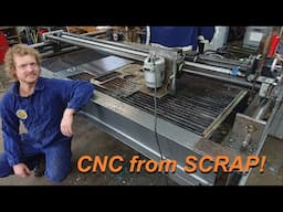 I built a big CNC Portal Milling Machine from Scrap!