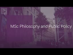 MSc Philosophy and Public Policy at LSE Philosophy