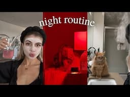 a night routine in my life living alone 🌙✨