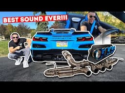 What a $15,000 Titanium Race Exhaust Does to a New C8 Z06!!! *PUTS FERRARI TO SHAME*