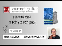 Fun with 8 1/2" and 2 1/2" strips - Quilting Tips & Techniques with GourmetQuilter