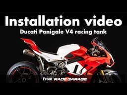 Ducati Panigale V4 racing tank Installation video - RADE/GARAGE