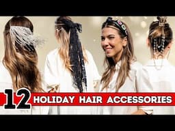 12 Easy Hair Accessories for the HOLIDAYS! | DIY w/ Orly Shani