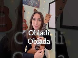 Obladi Oblada in the key of C (original key is Bb) Cheers! ✌️#ukulele #ukuleletutorial