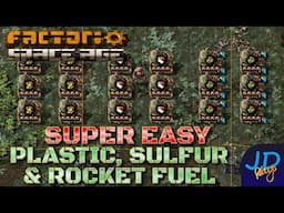 Made Easy Bio plastic, Rocket fuel & Sulfur ⚙️ Factorio Space Age 🚀  Ep25 🏭 Lets Play