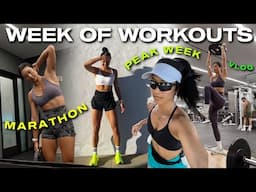 MY WEEK OF MARATHON TRAINING | Running, Gym Workouts + Peak Week!!!