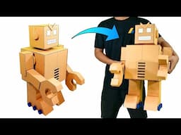 AMAZING Giant Big Robot, How To Make a Robot With Cardboard, DIY Robot, Cardboard Robot