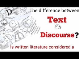 difference between Discourse and text in linguistics| #ENG-104#PU#UOS#2nd semester