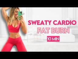 10 Minute SWEATY HIIT CARDIO 🔥 | No Jumping, No equipment | At Home Workout