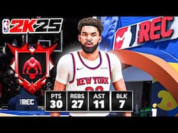 99 KARL-ANTHONY TOWNS BUILD is UNSTOPPABLE in the RANDOM REC (NBA 2K25)