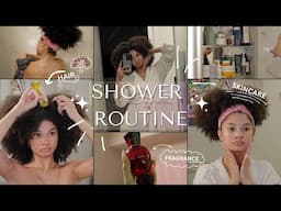 MY SHOWER ROUTINE | Skincare + body essentials | decompress with me!