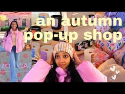 It's cozy fall market season🍂💸🤎 // craft fair vlog, small business owner, vendor booth setup