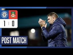 Dave Challinor Post-Match Interview - Wrexham AFC