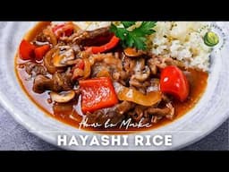 Easy Beef Hayashi Rice (Japanese Take on Hashed Beef)