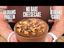 This PB Cup Protein Cheesecake Is INSANE! | Low Carb Dessert Recipe!