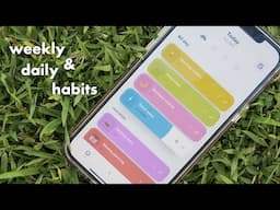 weekly & daily habits that help me stay productive, feel balanced, and stay on top of everything 🪷