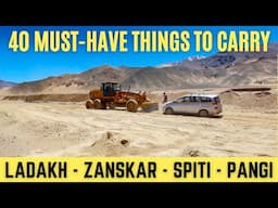 40 MUST-HAVE Things to Carry | Self-drive trip to Ladakh - Zanskar - Spiti Valley - Manali Leh Road