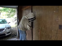 Garage kept honey bees.