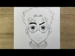 How to Draw Okarun from Dandadan | Step-by-Step Anime Drawing Tutorial