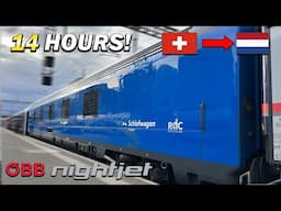 14 HOURS in a Private Sleeper Cabin - Zurich to Amsterdam by Nightjet Sleeper Train!