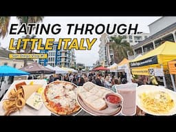 San Diego's LITTLE ITALY: Pizza 🍕, Pasta 🍝, Ice Cream 🍨 & Street Food 🇮🇹 | California Bachelor Trip