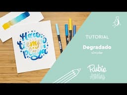 Tutorial Reto de lettering – Degradado circular | RUBIO Lettering