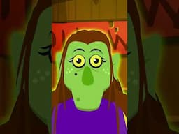 🧙‍♀️Boca de bruja ¿dónde estás? 👄#shorts #fingerfamily #halloweengames #kidssong