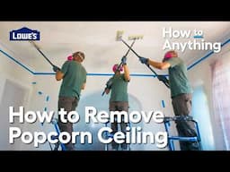 How To Remove Popcorn Ceiling | How To Anything