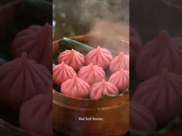 Modak | Rose Modak | मोदक #shorts #villagecooking #howtomakemodak #redsoilstories #modak