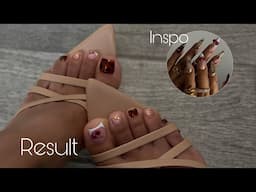 Doing My Crusty Toes At Home! Nail Art Trends | Tortoise Shell Tutorial